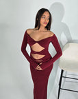 Mona Dress Cherry Red