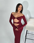 Mona Dress Cherry Red