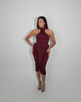 Robe Eleanor Bordeaux