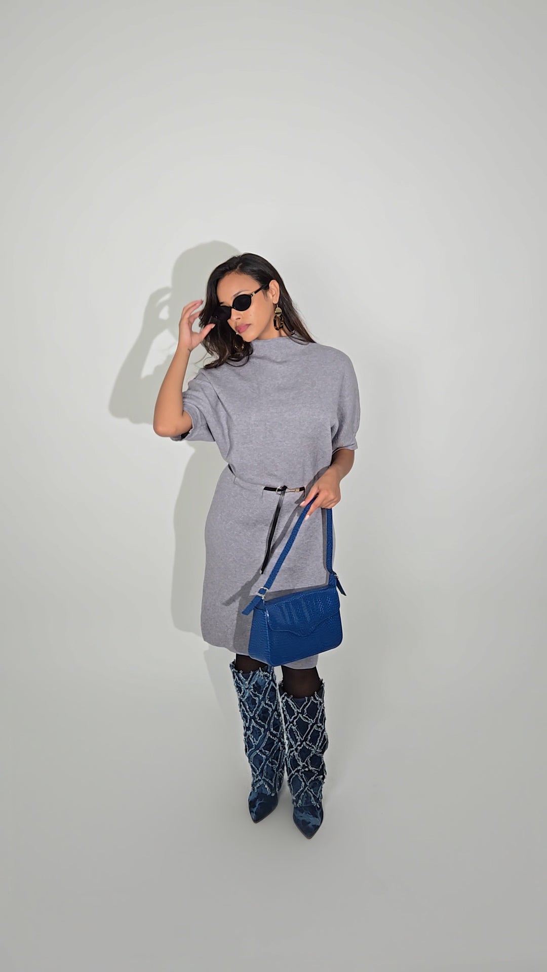 Robe Nelly avec ceinture - 3 couleurs