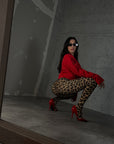 Legging Animalier - Marron